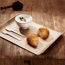 1 Pc Square Creative Wooden Household Serving Tray Friut Tray Food Tray Cak