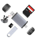6 In 1 OTG Multi-Function Card Reader USB 3.1 Type-C TF Adapter For Android BX