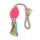 Pet Dog Puppy Chew Cotton Rope Rubber Ball Braided Knot Toys Products,47 cm