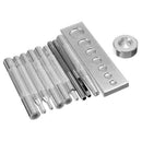 Set of 11 Die Punch Tool Snap Button Studs Rivet Installer Kit f. Leather Crafts