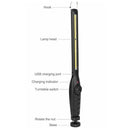 Rechargeable COB Flashlight Magnetic Inspection Torch Lamp For Car Repairing