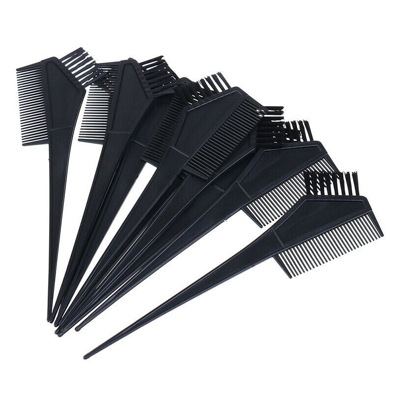 10x Plastic Hair Dye Coloring Brushes Comb Barber Salon Tint Hairdressing To Hn