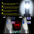 4-Sides H11 H9 H8 LED Headlight Kits High Power 6000K White 80W 12000LM OZ