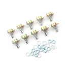 10x 100K Ohm Linear Taper Rotary Potentiometer Panel Pot B100K 15mm 3Pin WH14 OZ