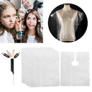 100pcs Disposable Hair Cutting Cape Waterproof Hairdressing Apron for Barber