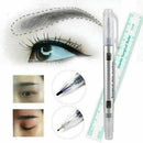 Effective Microblading Tattoo Eyebrow Marker Pen With Measuring Ruler^\ Mea K1P5