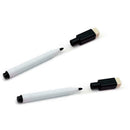 10pcs Kids Stationery Black Ink Marker Pens with Erasers Marker Gift Pens W2Z0