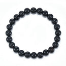 Natural 8mm Black Onyx Stone Gemstones Healing Energy Stretch Beaded Bracelet AU
