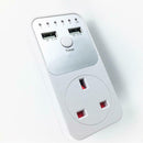 Smart Hour Timer Switch Socket Dual USB Digital Electronic Countdown Timer New