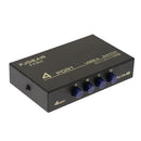Metal USB Hub USB Splitter Manual Sharing Switch 4Port Computer Peripherals