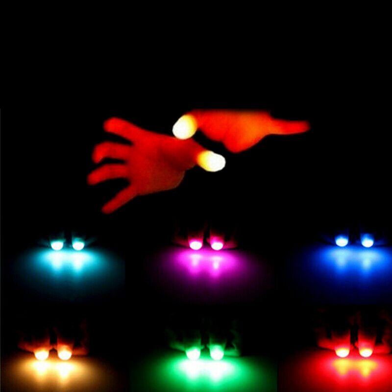2pcs/set Thumbs Light Toys for Trick Props Fingers Halloween Toys Children Gi_