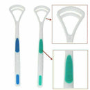 2pcs Plastic Tongue Tounge Cleaner Scraper Dental Care Mouth Oral Tools Hyg W7S8