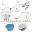 3pcs Acrylic T-Shirt Guide Ruler Vinyl Rulers Alignment Sewing Ruler Tool New