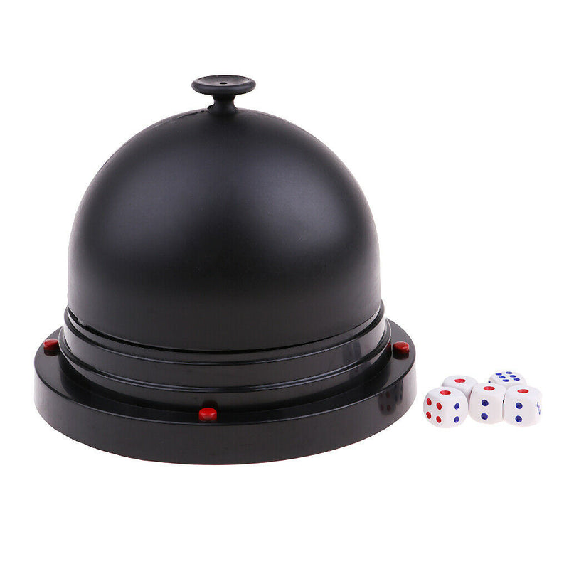 Dice Cup Electrical Dice Cup with 5 Dices 2 x AA Battery Powered for RPG MTG