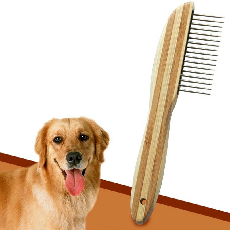 2X(Pet Comb With Long Stainless Steel Teeth Removed Matted Fur, Knots And T