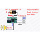 DC 3V~12V 5V 6V LM386 mini micro audio power amplifier board AMP module 750mW BX