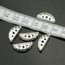 50pcs Crystal Rhinestone 3-Holes Metal Bar Spacer Findings Loose Beads 1 LWF