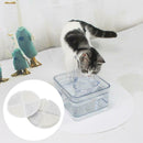 2PC Cat Dog Automatic Electric Water Drinking Fountain Dispenser Filter Cotton