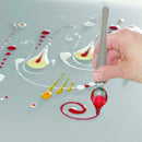 2Pcs Sauce Painting Accessories Stainless Steel Pencil Coffee Draw Tools Spoon