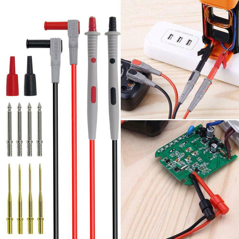 Multimeter Test Clip Lead Kit Heavy Duty Banana Tester Probe