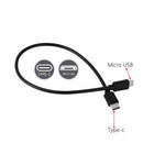 Micro USB Type C Male To Micro B Male 5Pin Sync OTG Adapter Lead Data Cable
