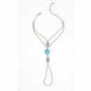 Boho Gypsy Festival Turquoise Upper Arm Chain Armband Bangle Bracelet