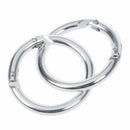 5Pcs Round Carabiner Spring Snap Keychain Hook Clip Outdoor Backpack Buckle N6O2