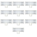 10pcs/set 3/4" PVC  Tee Fittings Joints for Treaded Chicken Nipples