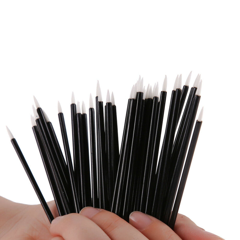 50x Disposable Liquid Eyeliner Brush Eye Lip Liner Tools Make Up Applicator Wand