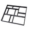 2pcs Concrete Molds Reusable Walk Maker Stepping Stone Path Maker Paver Yard