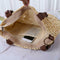Straw Beach Woven Tote Bags Casual Women Shoulder Messenger Handbag (Beige)