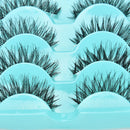 Japan 5 Pairs Magic Diamond Lashes Cross Messy False Eyelashes In  Box /Case .ES