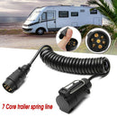12V 7 Pin Trailer Plug 13 Pin Socket Plug Adapter Wiring Connector Spring Cab_