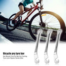 3pcs Steel Bicycle Tire Pry Bars Levers Curved Bike Wheel Tyre Repair Tools