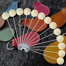 100Pcs Leather Dye Ball Brush for Diy Crafts Dyeing Applicator with Metal H