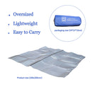 200x200cm Lightweight Dual Side Aluminum Foil Camping Blanket Picnic Beach Mat
