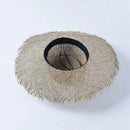 Fashion Breathable Green Straw Beach Sun Hats For Women Hat Size 56-57 Cm C