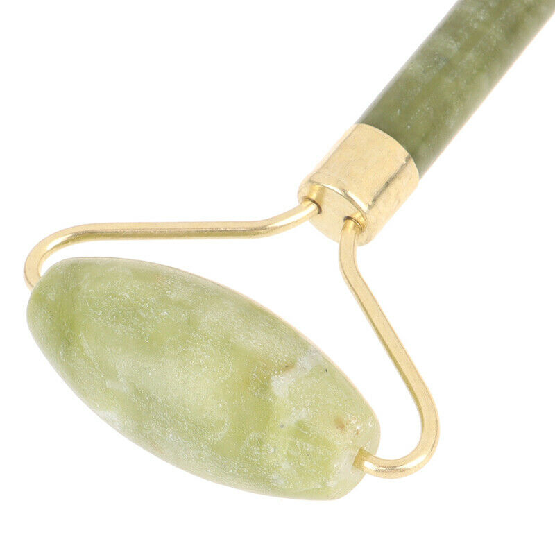 Facial Massage Roller Double Heads Jade Stone Face Body Skin RelaxationJ Bj