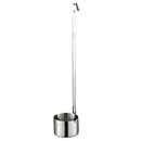 Long Handle Stainless Steel Wine Dipper Sauce Ladle Flat Bottom Spoon 250ml