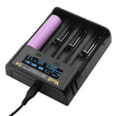 USB LCD Smart Battery Charger 4 Slots For 18650 21700 26650.etc Nimh BatterSEAU