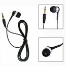 Earphone Universal 3.5mm Single Side Earphone Black Wire Headset For Smart Phone