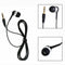 Earphone Universal 3.5mm Single Side Earphone Black Wire Headset For Smart Phone