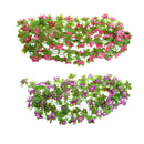 2pcs Artificial Silk Daffodil Flower Leafs Plants Wreath Hanging Garland