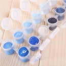 Painting By Numbers Kit DIY Village Scenery Canvas Oil Art Picture Craft