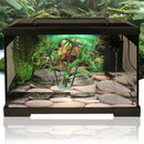 Green Terrarium Lifelike Plant Decorative Ornament for Reptiles Amphibians Fish