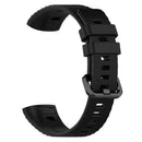 Soft TPU Watch Band Bracelet Wrist Strap for Huawei Band 3 Pro (Black)