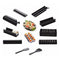 Sushi Making Kit 11 Pieces Plastic Sushi Maker Tool Sushi Rice Roll Mold