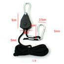 4Pcs 1/8'' Adjustable Rope Ratchet Clip Hanger Awning Tent Buckle