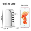 Universal 5 Port USB Wall Travel Charger Desktop USB Hub Charging Stati TOX