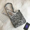 Casual Canvas Shoulder Bag Women Animal Pattern Crossbody Handbag (1 Zebra)